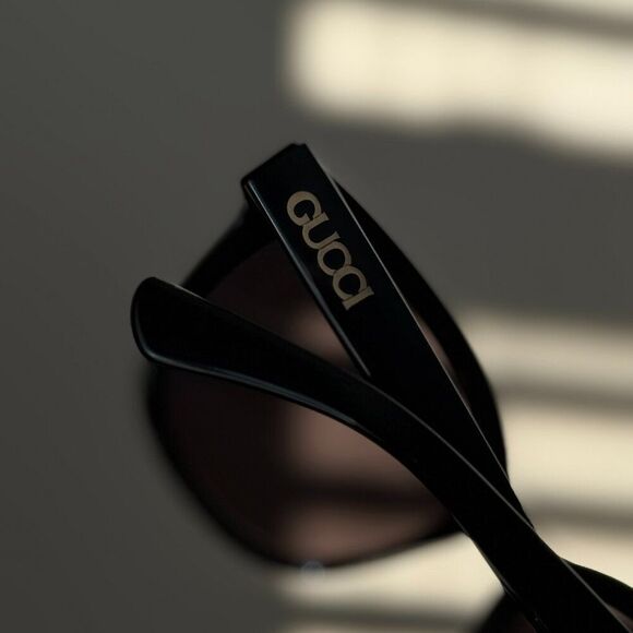 Gucci Women Sunglasses Black Grey Square GG1797SK 001 NEW AUTHENTIC main image 4